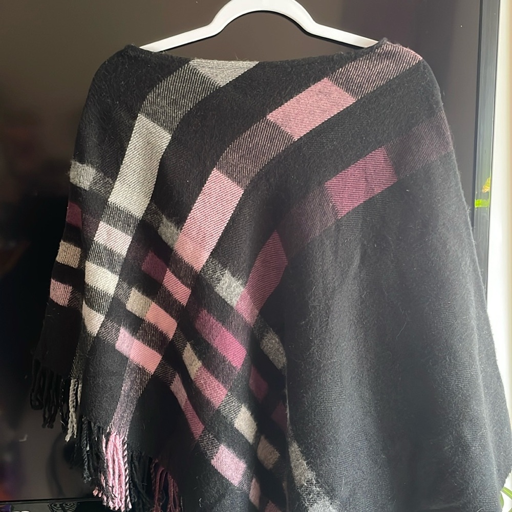 Reflections Plaid Poncho